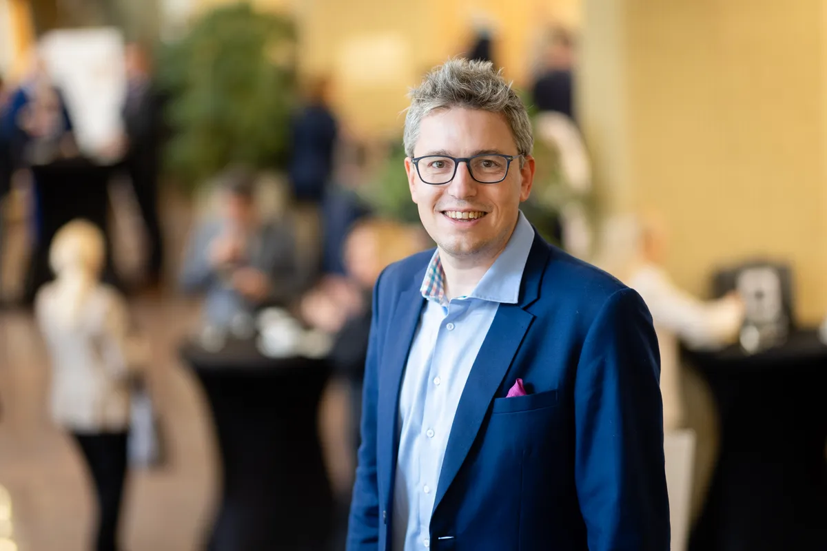 Sven Clement, Member of the Luxembourg Parliament, at the NATO Parliamentary Assembly in Vilnius